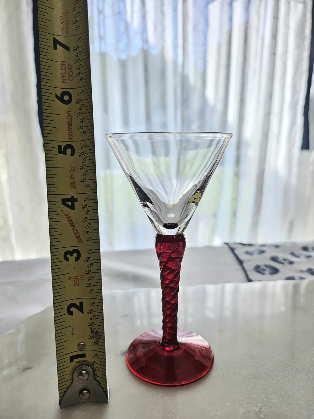 VTG The Bombay Company Colorful Twisted Spiral Stem Cordial Glasses Set of 5